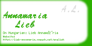 annamaria lieb business card